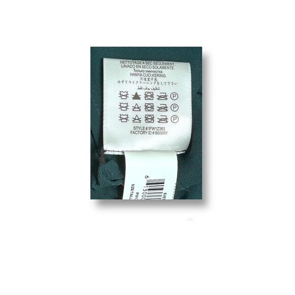 BCBGMAXAZRIA M Green Velvet Tunic Top High Low Split Side Sheer Goth Boho Chic - Picture 4 of 10